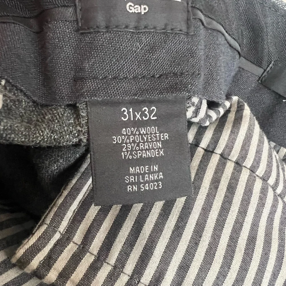 GAP Men's Tailored Gray Wool Dress Pants